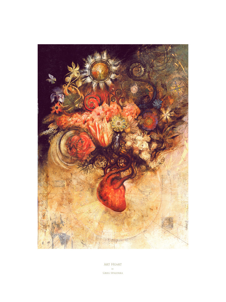 Art Heart, Museum Quality Print, Essence: Autumn