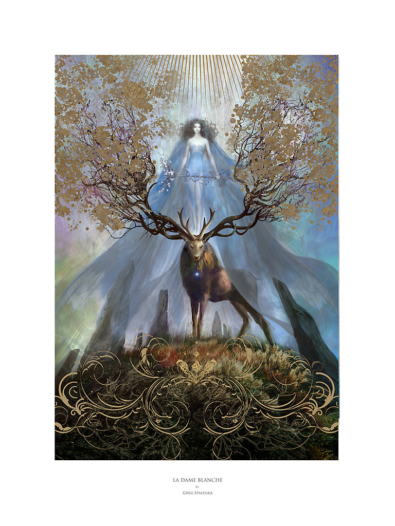 La Dame Blanche, Museum Quality Print, Essence: Winter
