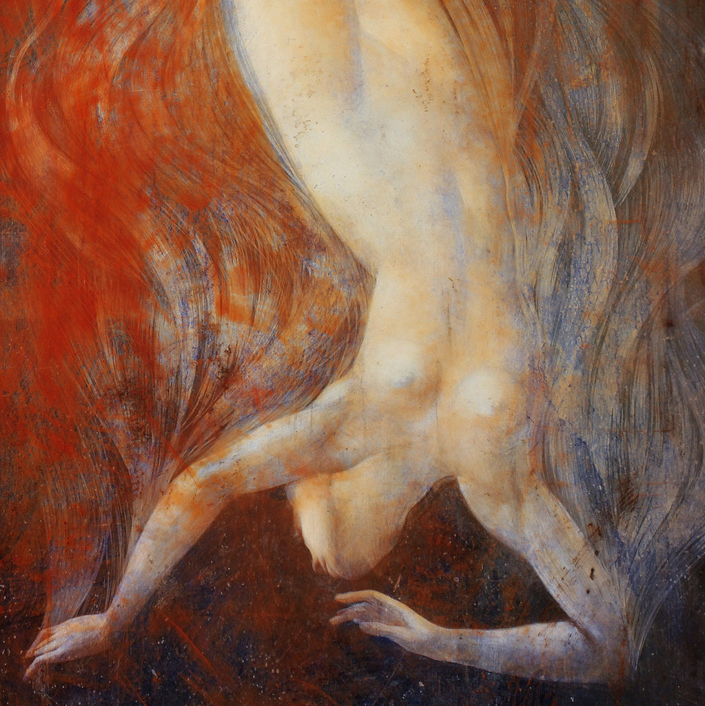 Cosmic Current, mixed media painting