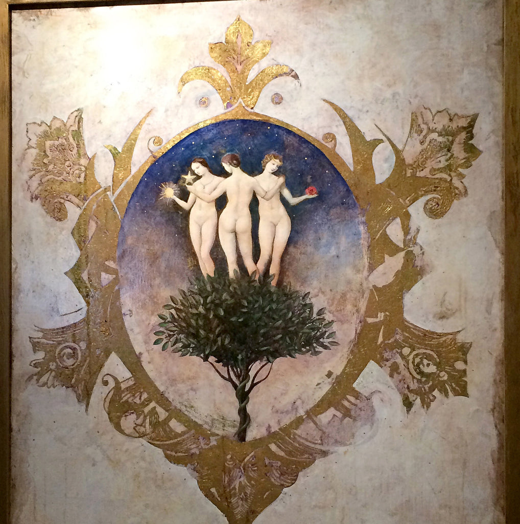 Nature's Graces,  46″x52″ mixed media painting